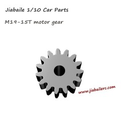 Jiabaile 1/10 RC Car Spare Parts M19 15T Motor Gear For 1001 1002 1003 1004