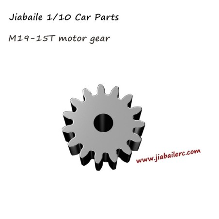 Jiabaile 1/10 RC Car Spare Parts M19 15T Motor Gear For 1001 1002 1003 1004