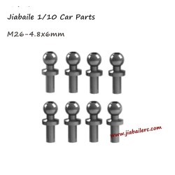 Jiabaile 1/10 RC Car Spare Parts M26 4.8X6MM Ball Screw For 1001 1002 1003 1004