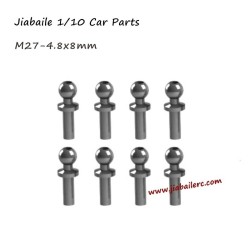 Jiabaile 1/10 RC Car Spare Parts M27 4.8X8mm Ball Screw For 1001 1002 1003 1004