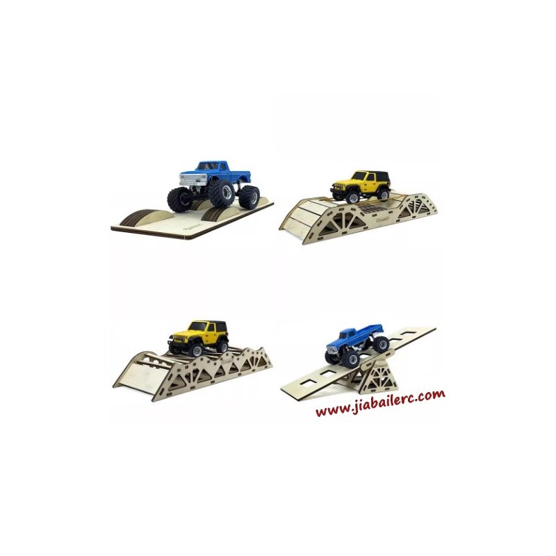 Jiabaile 1/36 mini remote control climbing car scene set