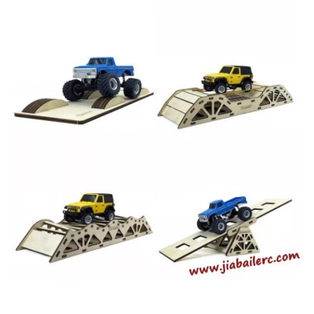 Jiabaile 1/36 mini remote control climbing car scene set