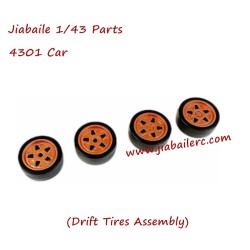 Jiabaile 4301 RC Drift Car Parts Drift Tires Assembly