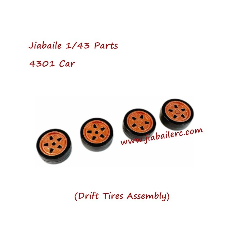 Jiabaile 4301 RC Drift Car Parts Drift Tires Assembly