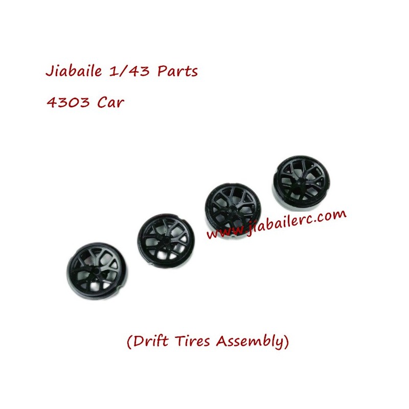 Jiabaile 4303 1/43 Drift Car Parts Drift Tires Assembly Jiabaile 4303 1/43 Drift Car Parts Drift Tires Assembly