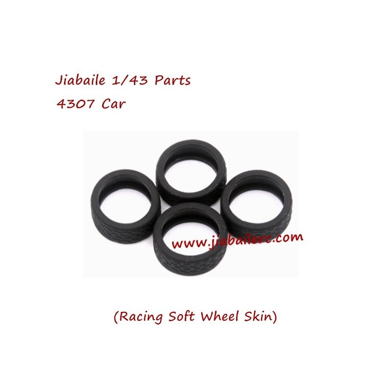 Jiabaile 4307 1/43 Drift Car Parts Racing Soft Wheel Skin