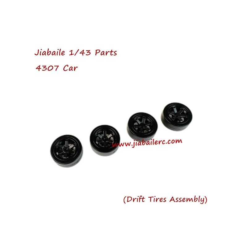 Jiabaile 4307 1/43 RC DriftCar Parts Drift Tires Assembly Jiabaile 4307 1/43 RC DriftCar Parts Drift Tires Assembly