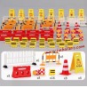Mini drift remote control car props - traffic barrier signs, scene road fences, parking lot guardrails