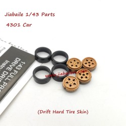 jiabaile 4301 rc drift car parts wheel assembly hard wheel skin