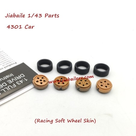 Jiabaile 4301 Parts Wheels Assembly-Soft Wheel Skin