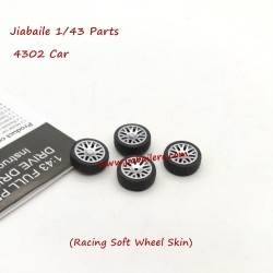 Jiabaile 4302 RC Drift Car Parts Wheels Assembly-Soft Wheel Skin