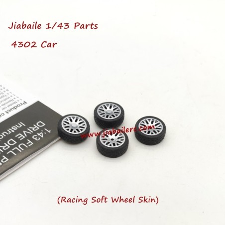 Jiabaile 4302 RC Drift Car Parts Wheels Assembly-Soft Wheel Skin