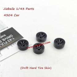 Mini Racing Jiabaile 4304 RC Drift Car Parts Drift Tires Assembly