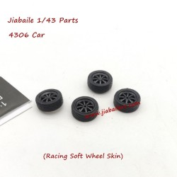 Jiabaile 4306 RC Drift Car Parts Wheels Assembly-Soft Wheel Skin