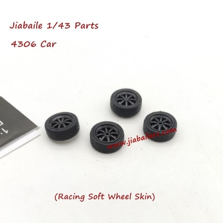 Jiabaile 4306 RC Drift Car Parts Wheels Assembly-Soft Wheel Skin