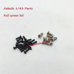 Jiabaile 1/43 Drift Car Parts Screw Kit, For Mini Racing 4301 4302 4303 4304 4305 4306 4307 4308 4309 Cars