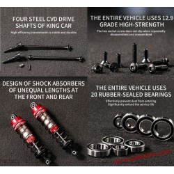 Jiabaile 1002 1/10 rc car structure diagram